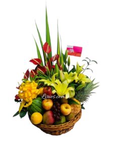 Canasta Frutas y Flores