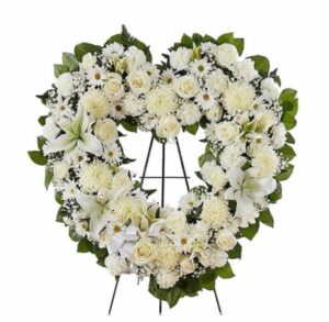 Corazón Ramo Fúnebre Tapizada