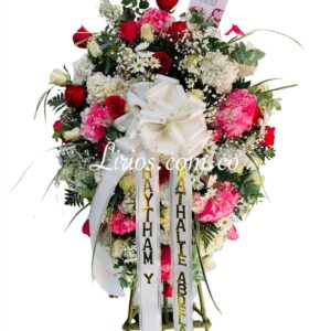 Corona Fúnebre Hortensias Cali