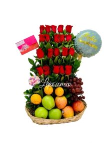 Hermoso Ramo de Flores con Frutas en Cali