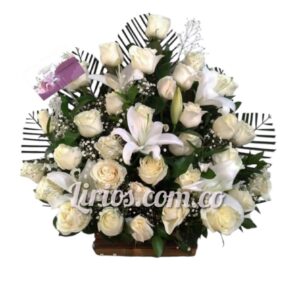 Abanico Fúnebre Lirios