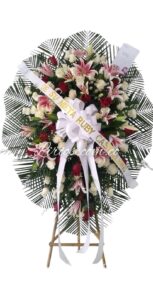 Corona Fúnebre Palma Lirios Cali