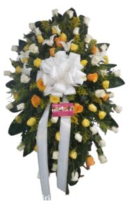 Corona Fúnebre Flores Amarillas