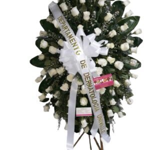 Corona Fúnebre Blanca en Cali