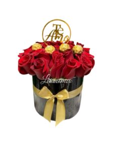 Cilindro Rosas y Chocolates en Cali