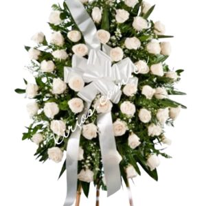 Corona Rosas Blancas Cali