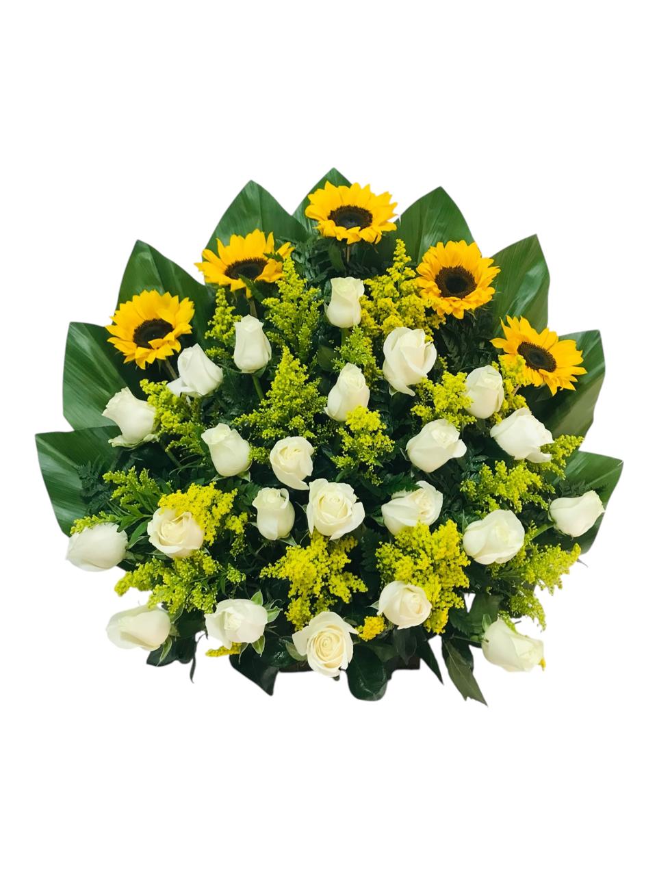 Abanico Fúnebre Cali Girasoles