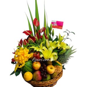 Canasta Frutas y Flores