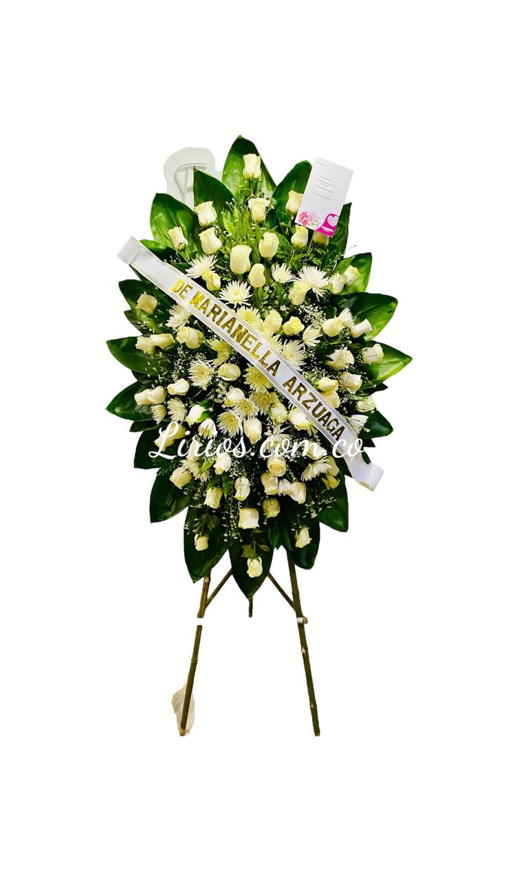 Corona de Flores Naturales Funerales