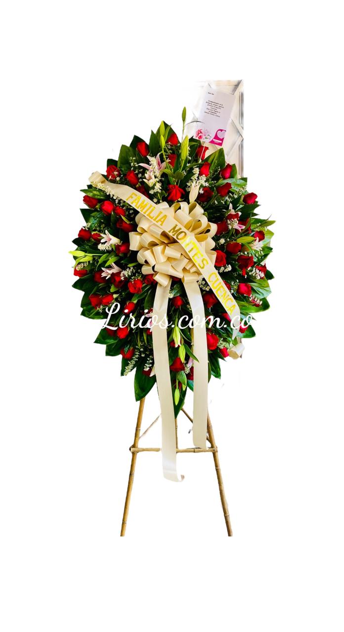 Ramo Fúnebre Rosas Rojas