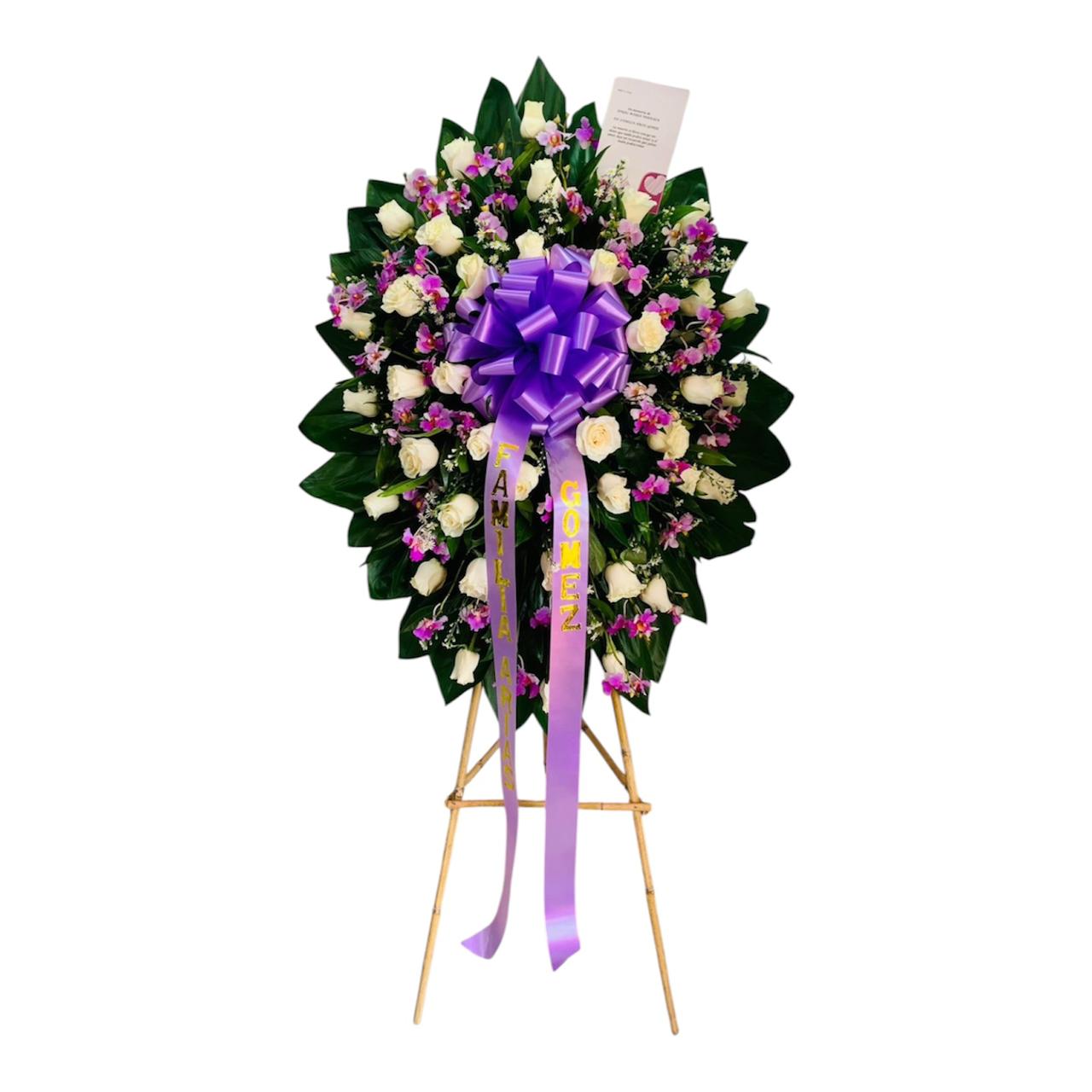 Corona Fúnebre Elegante en Cali – Entrega a Domicilio