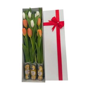Ramos elegantes de tulipanes